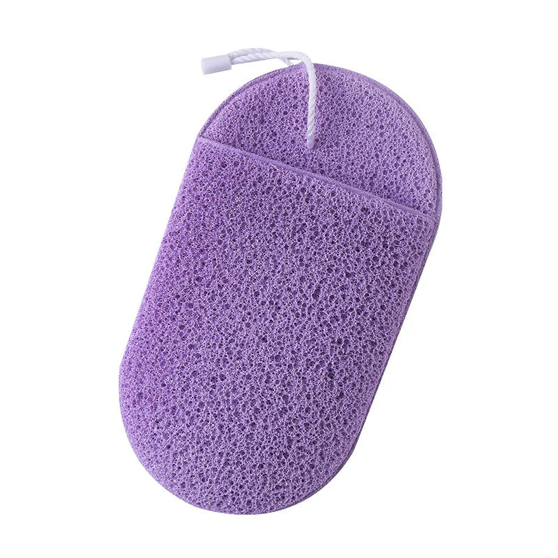Natural Exfoliating Face Wash Cleansing Puff Flutter Sponge Deep Remover to Black Headband Cosmetic Sponges Facial Clean Tool